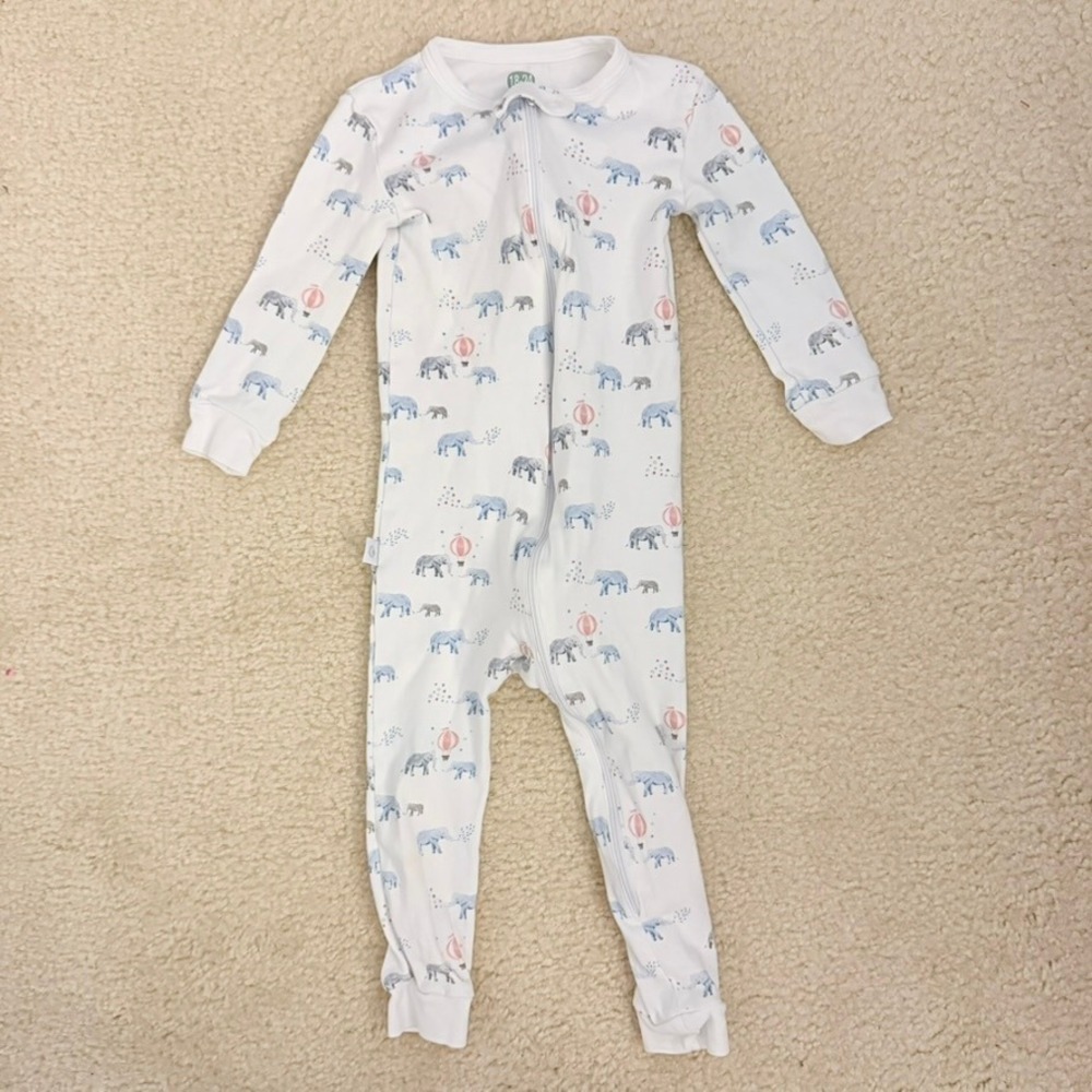 Oh My Lamb Elephant Hot Air Balloon Zip Sleeper Pajamas 18-24 Months